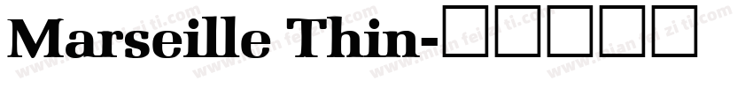 Marseille Thin字体转换